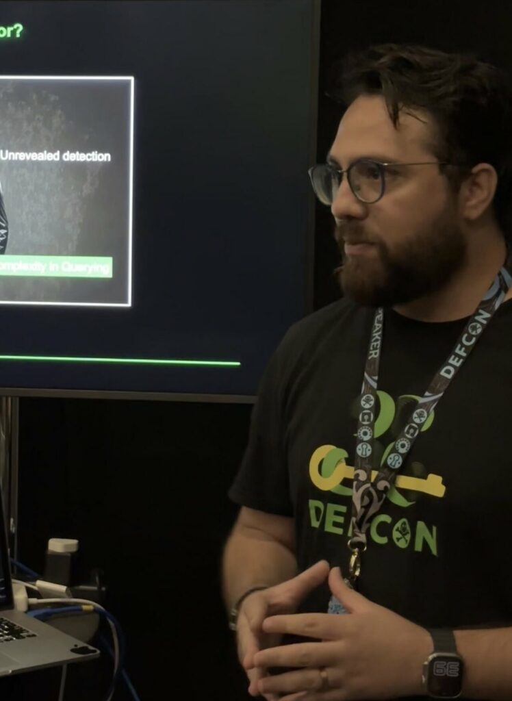Speaking at DEF CON, Las Vegas.